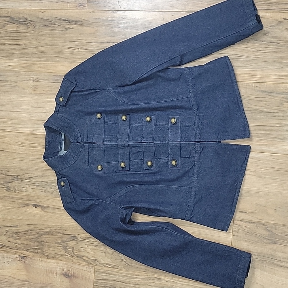 Banana Republic Blue Military Style Jean Jacket